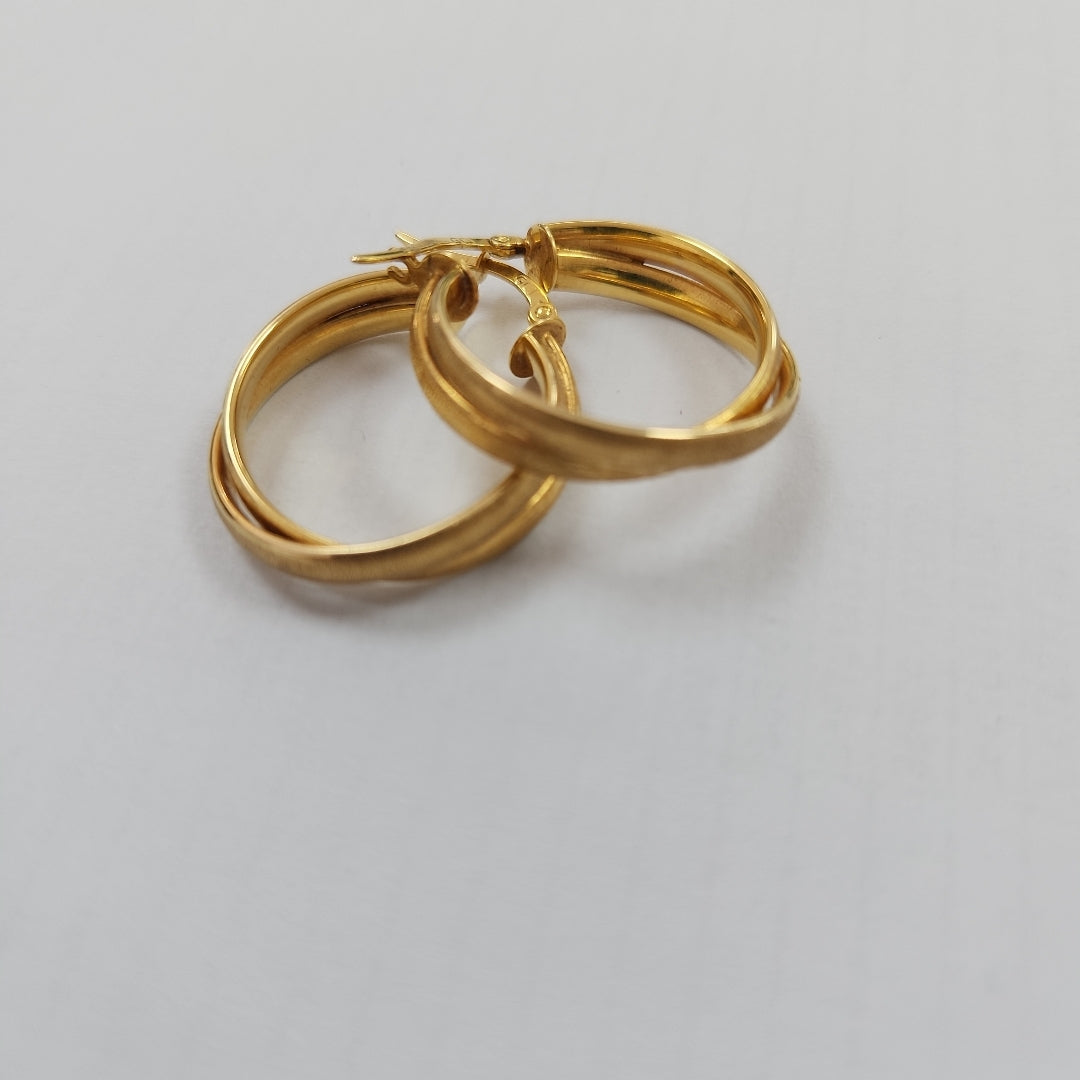 ARRACADAS PAR ORO 14 K 2,80 GRMS (SEMINUEVO)