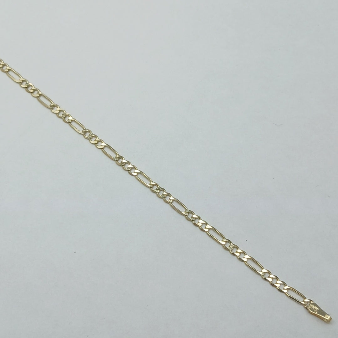 PULSERA TEJIDO 3X1 14K 21 CM 2.3 GR (NUEVO)