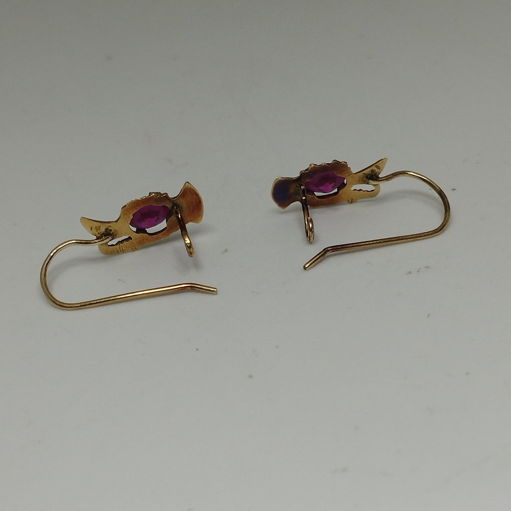 ARETES PAR ORO 8 K 1.3 GRMS (SEMINUEVO)