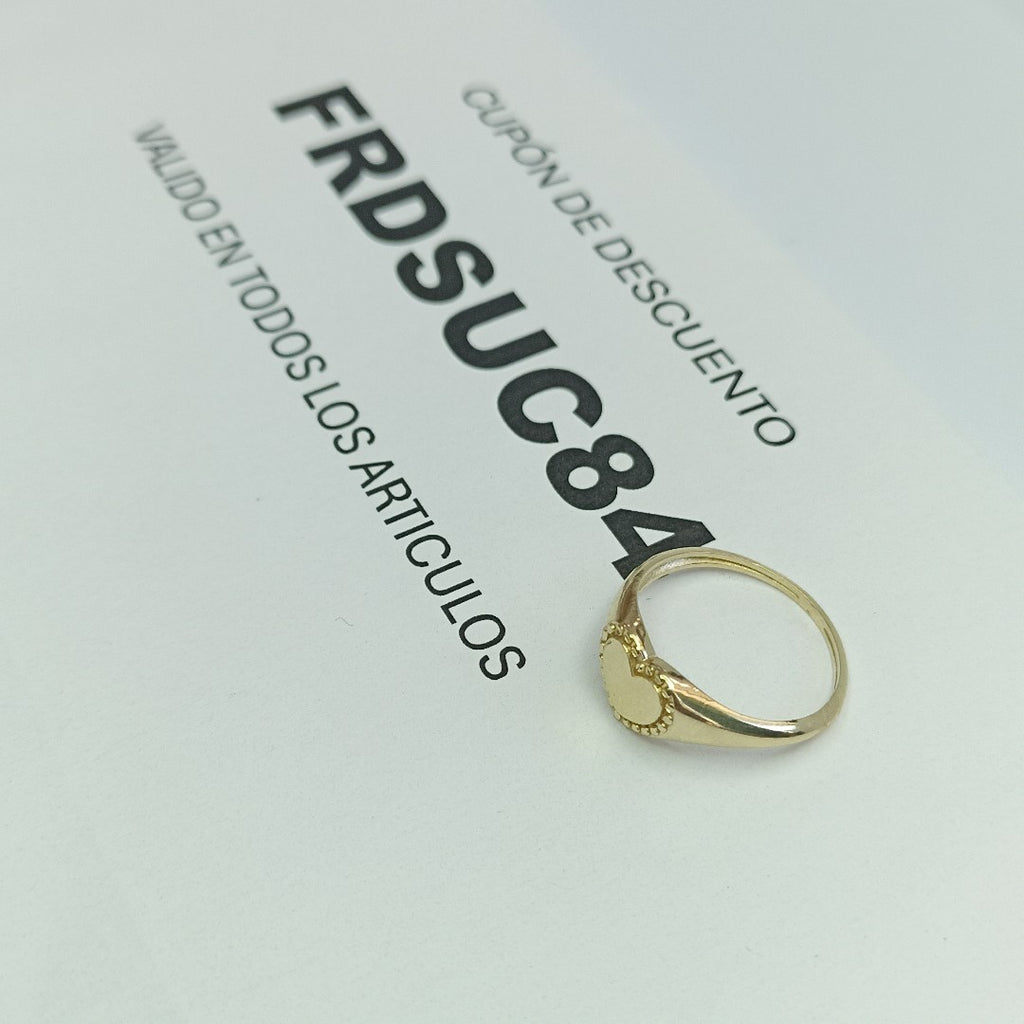 ANILLOS ANILLITO FIG CORAZON 10K TALLA 7 1.6 GR (NUEVO)