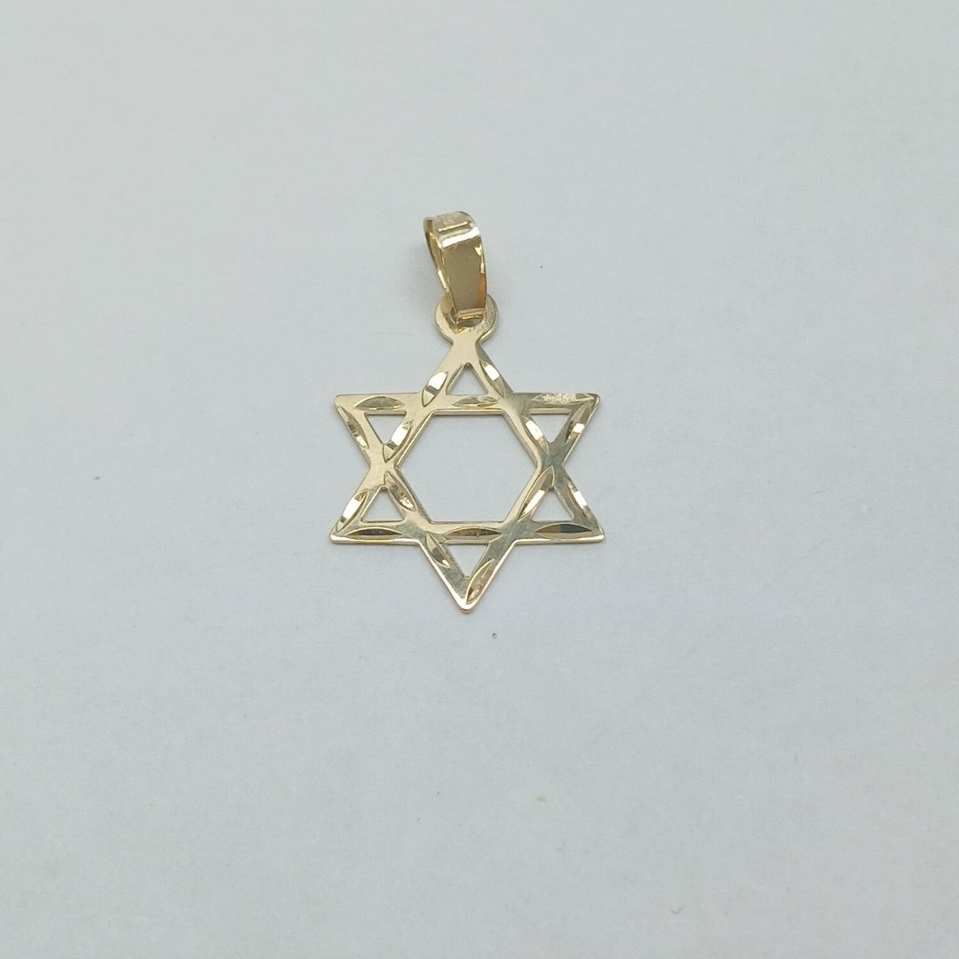 DIJE TEJIDO ESTRELLA DE DAVID 14K 0.5 GR (NUEVO)