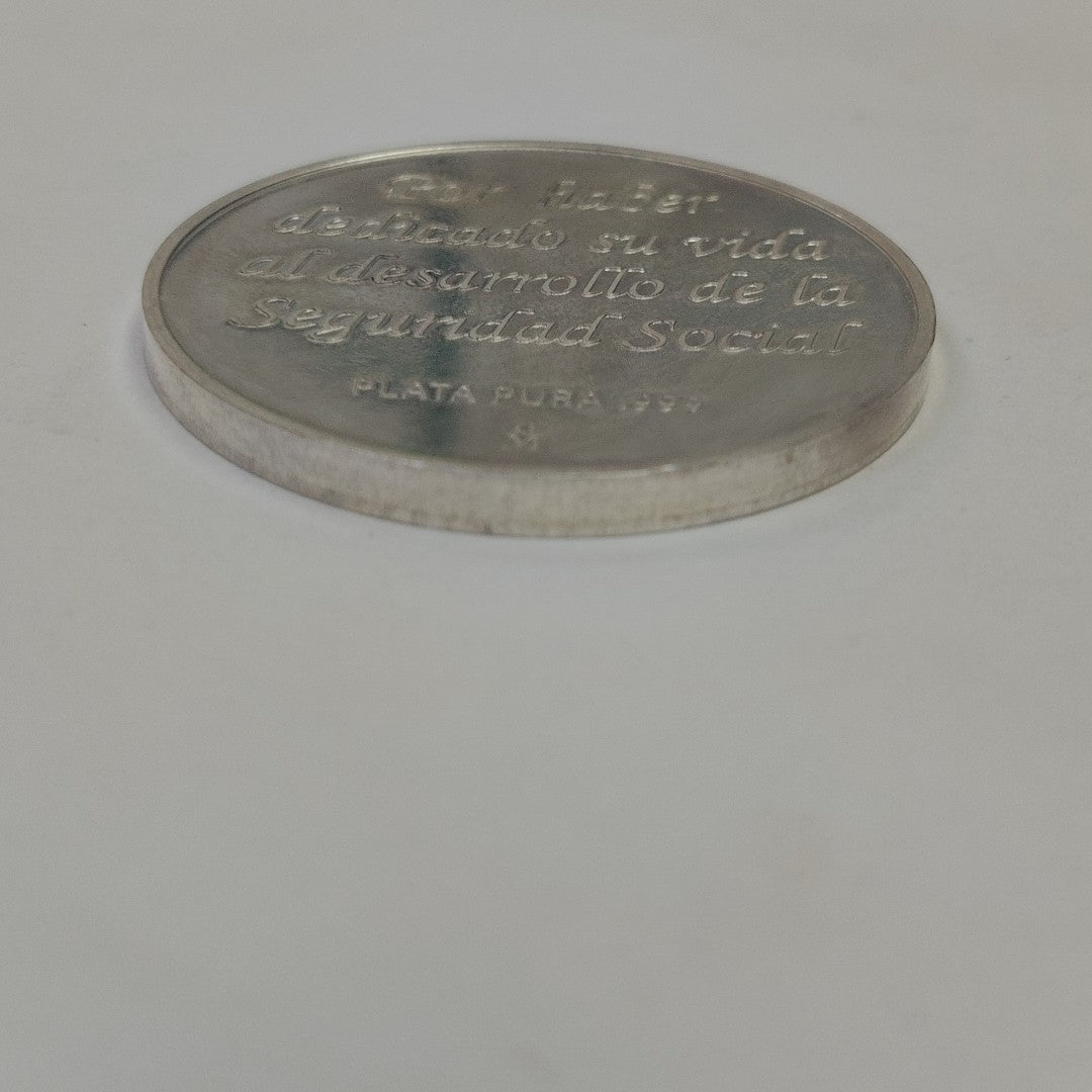 MEDALLA CONMEMORATIVA PLATA 31.1 GRMS (SEMINUEVO)