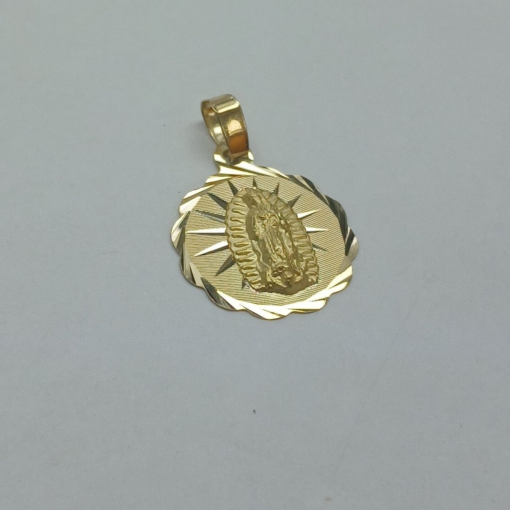 DIJE MEDALLA RELIGIOSA 14K 0.8 GR (NUEVO)