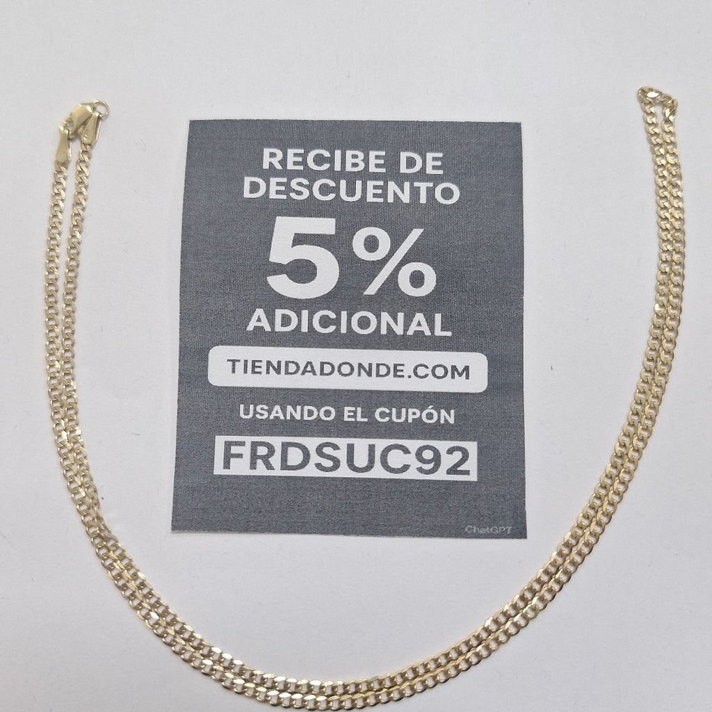 CADENA BARBADA 14K 55 CM 5.5 GR (NUEVO)