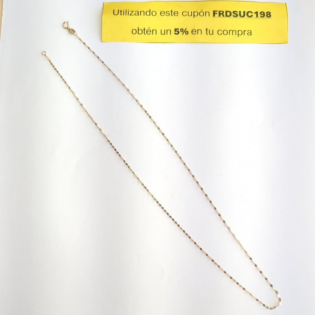 CADENA ORO 14 K 0.8 GRMS (SEMINUEVO)