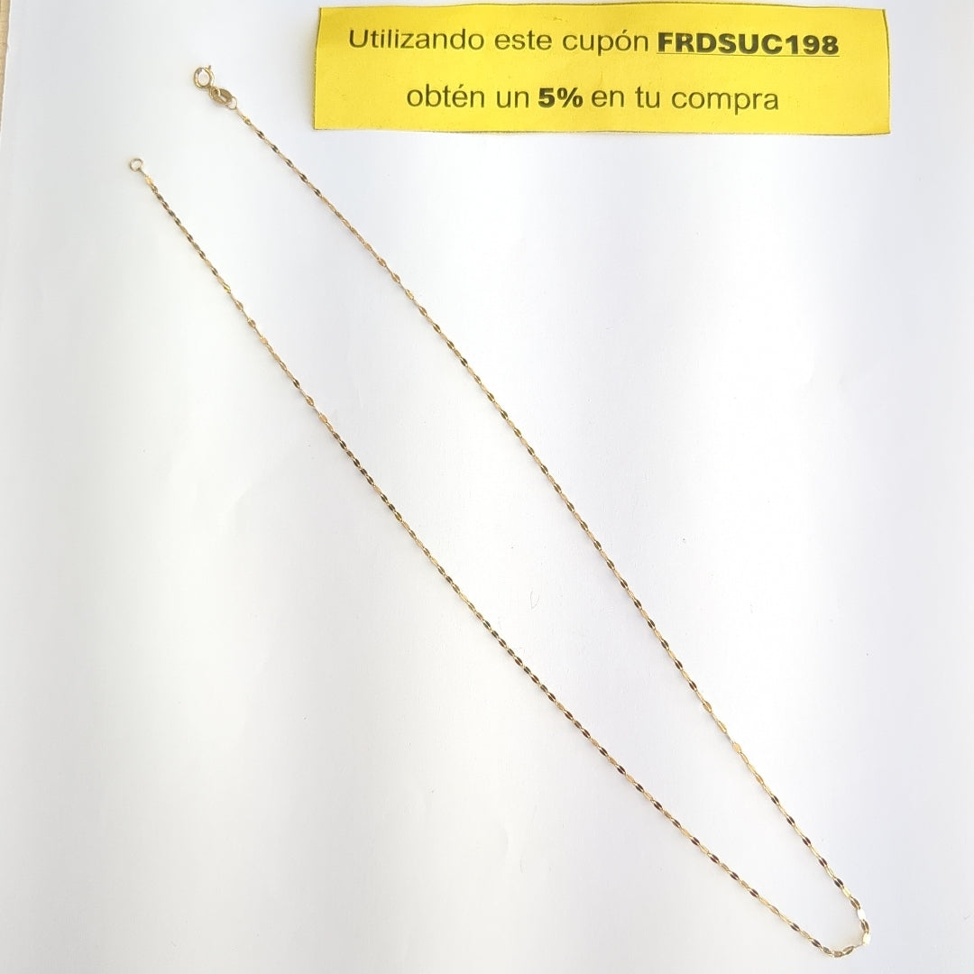 CADENA ORO 14 K 0.8 GRMS (SEMINUEVO)