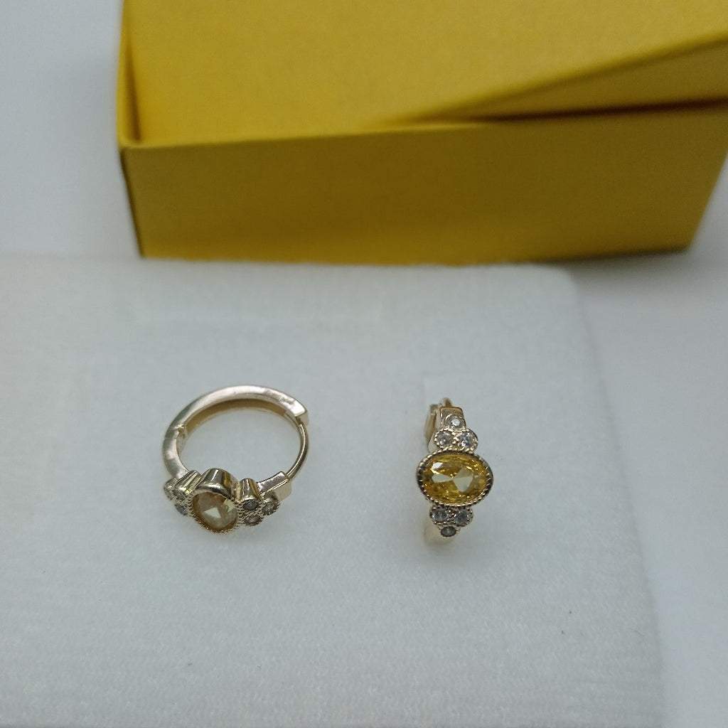 ARETES ARRACADAS CON CIRCONIAS Y PDRAS COL 14K 3.2 GR (NUEVO)