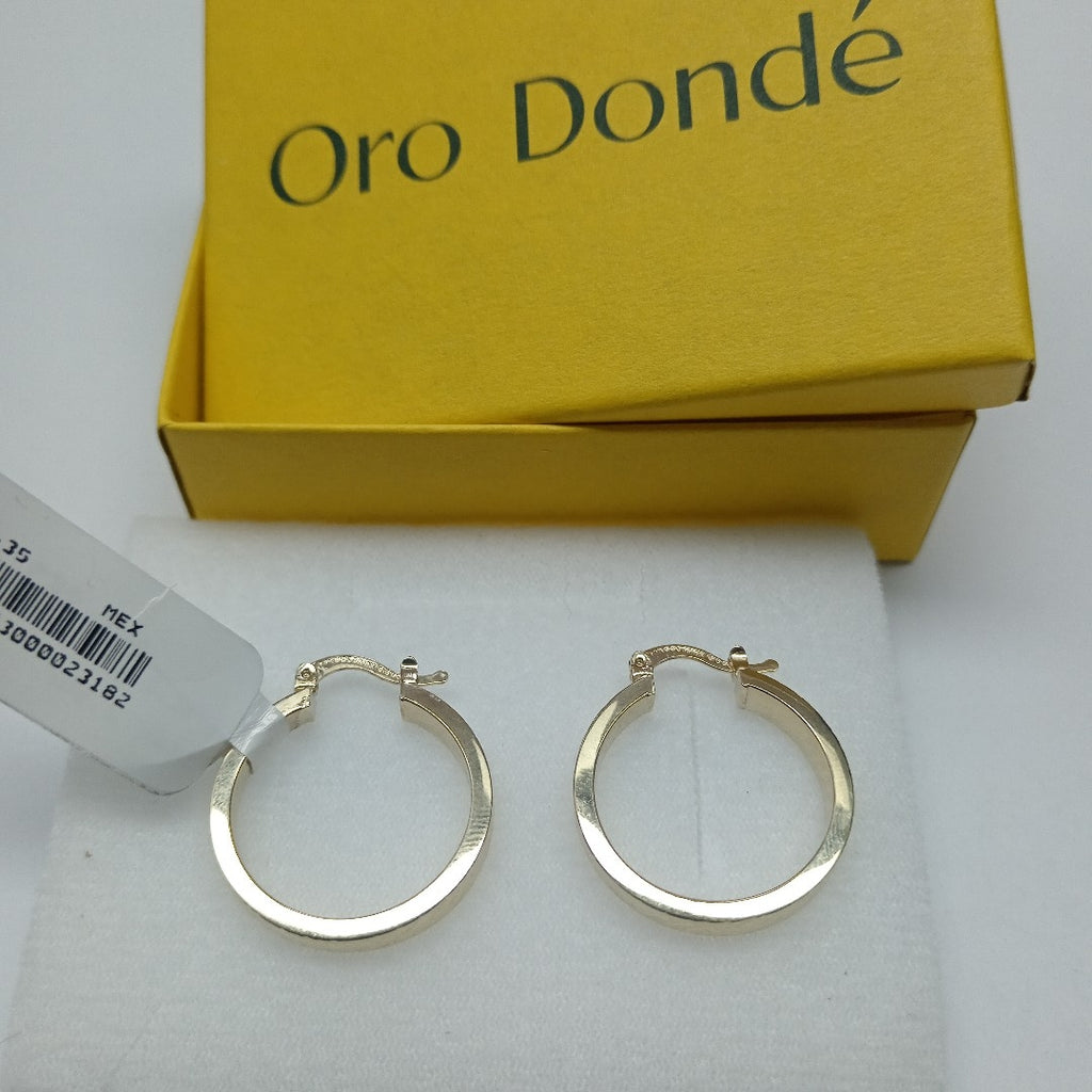 ARETES TEJIDO ARRACADAS FACETADAS 14K 2.9 GR (NUEVO)