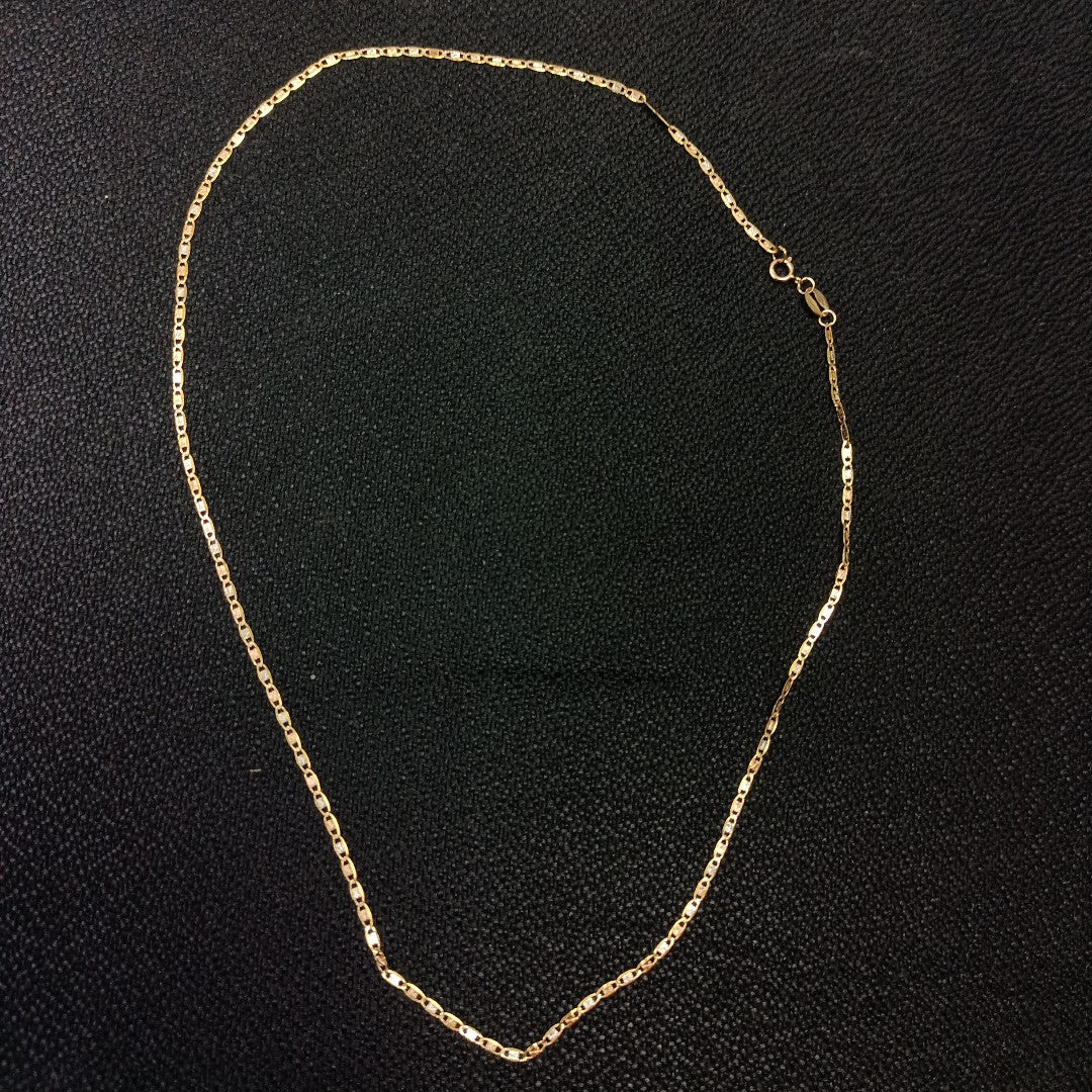 CADENA ORO COMBINADO 10 K 1.3 GRMS (SEMINUEVO)