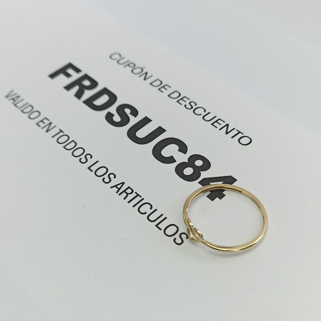 ANILLOS ANILLITO FIG CORAZON 10K TALLA 8 0.9 GR (NUEVO)