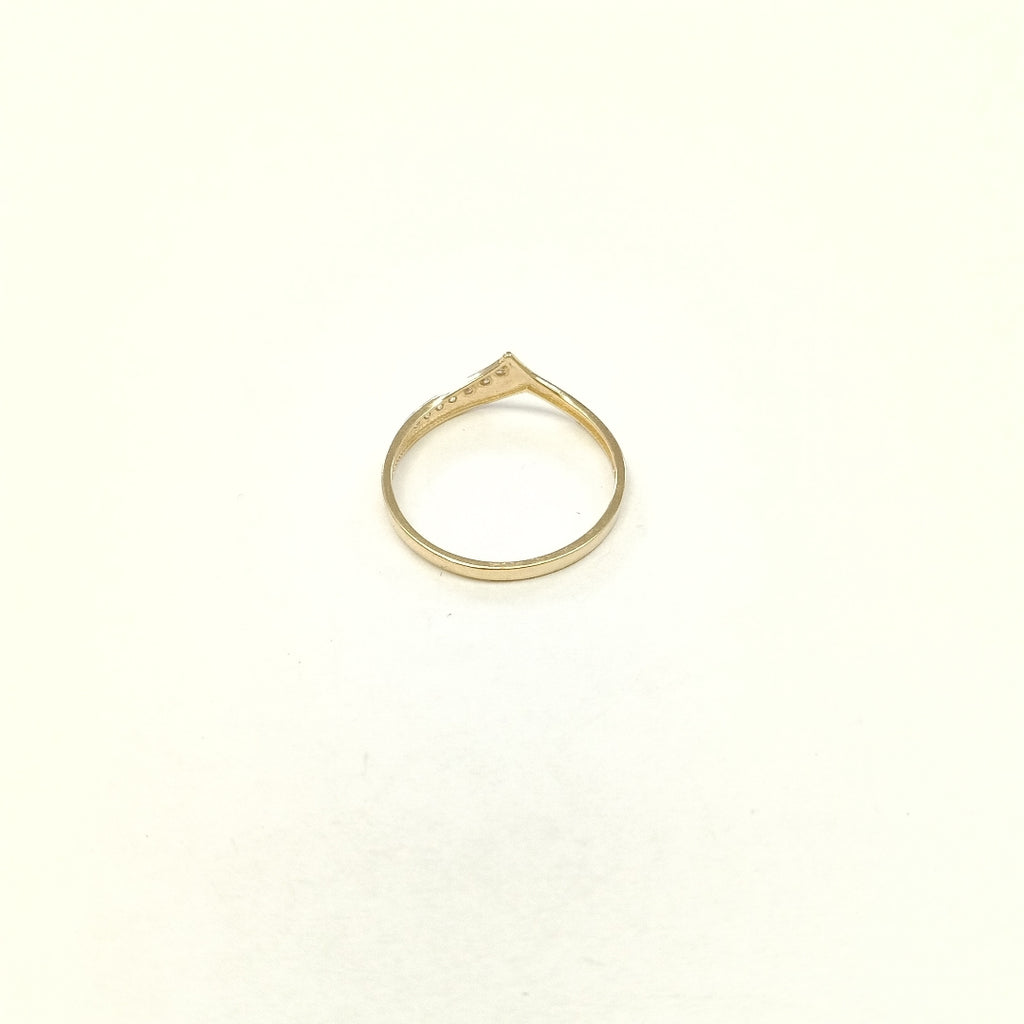ANILLOS C CIRCONIAS 14K TALLA 8 1.1 GR (NUEVO)