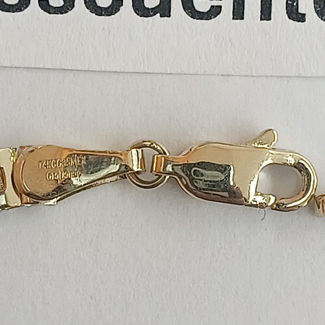 PULSERA ESPECIAL 14K 18 CM 4 GR (NUEVO)