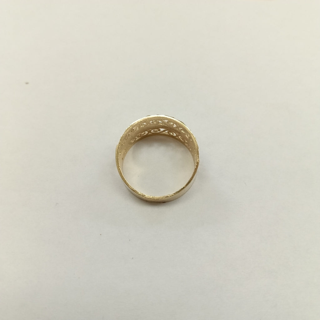 ANILLOS TIPO FILIGRANA COMBINADO 14K TALLA 7 2.8 GR (NUEVO)