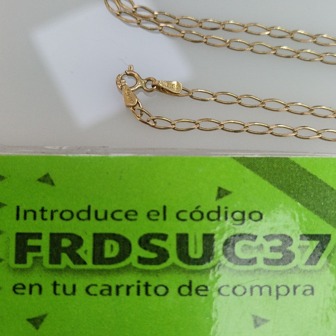CADENA ORO 14 K 2,60 GRMS (SEMINUEVO)