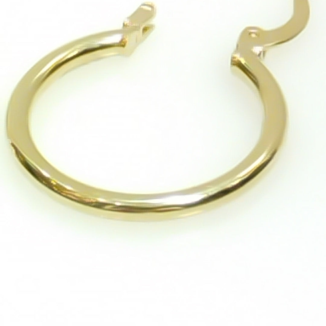 ARETES TEJIDO ARRACADAS LISAS 14K 1.2 GR (NUEVO)
