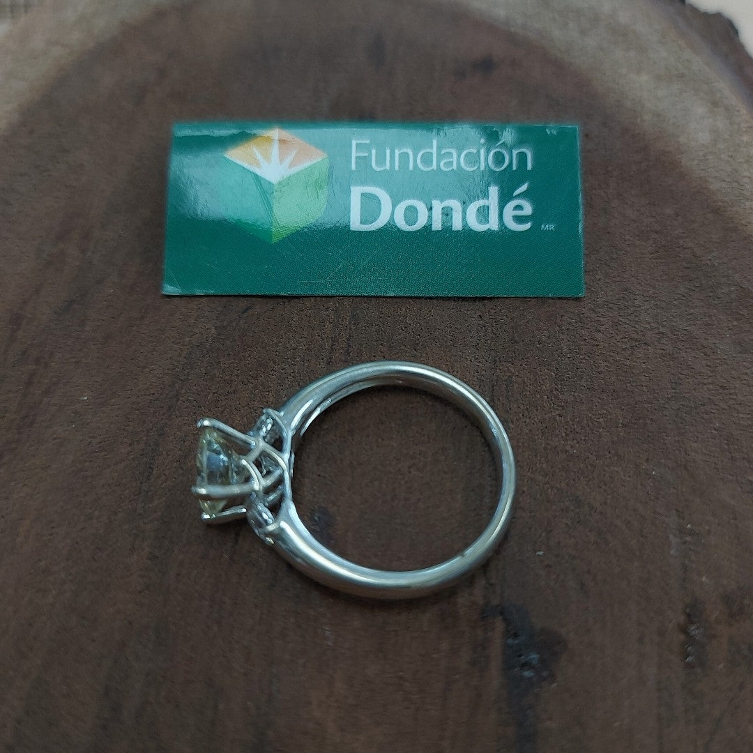 ANILLITO ORO, ORO BLANCO 18 K 4.3 GRMS (SEMINUEVO)