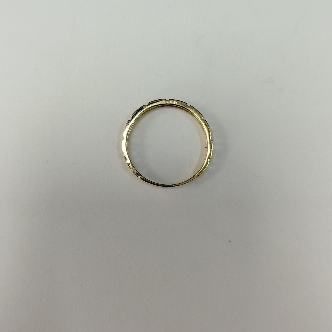 ANILLO ARGOLLA C GRECAS 14K 7 TALLA 1.3 GR (NUEVO)