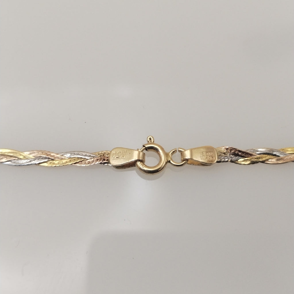 CADENA ORO COMBINADO 14 K 3.1 GRMS (SEMINUEVO)