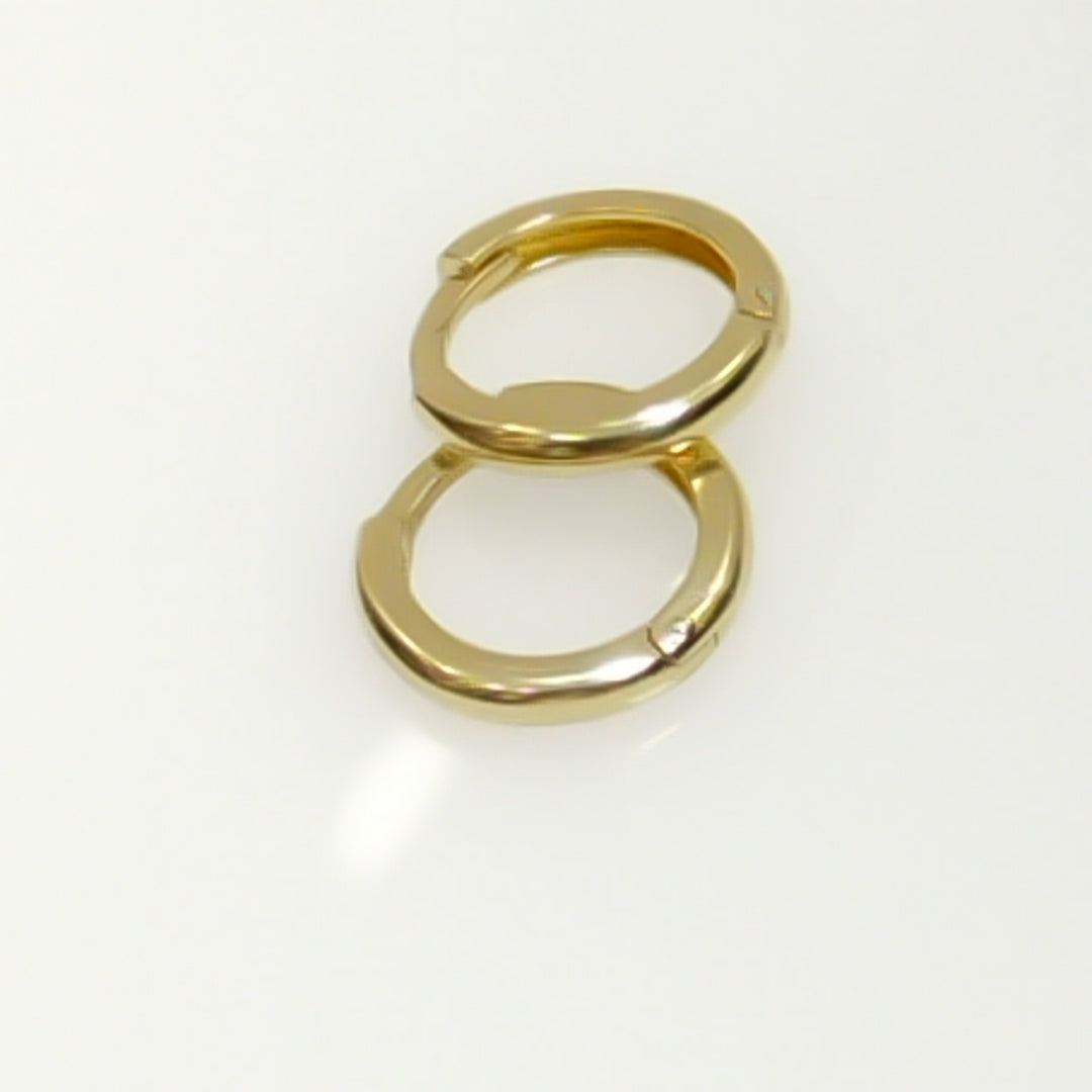 ARETES ARRACADAS LISAS 10K 1.2 GR (NUEVO)