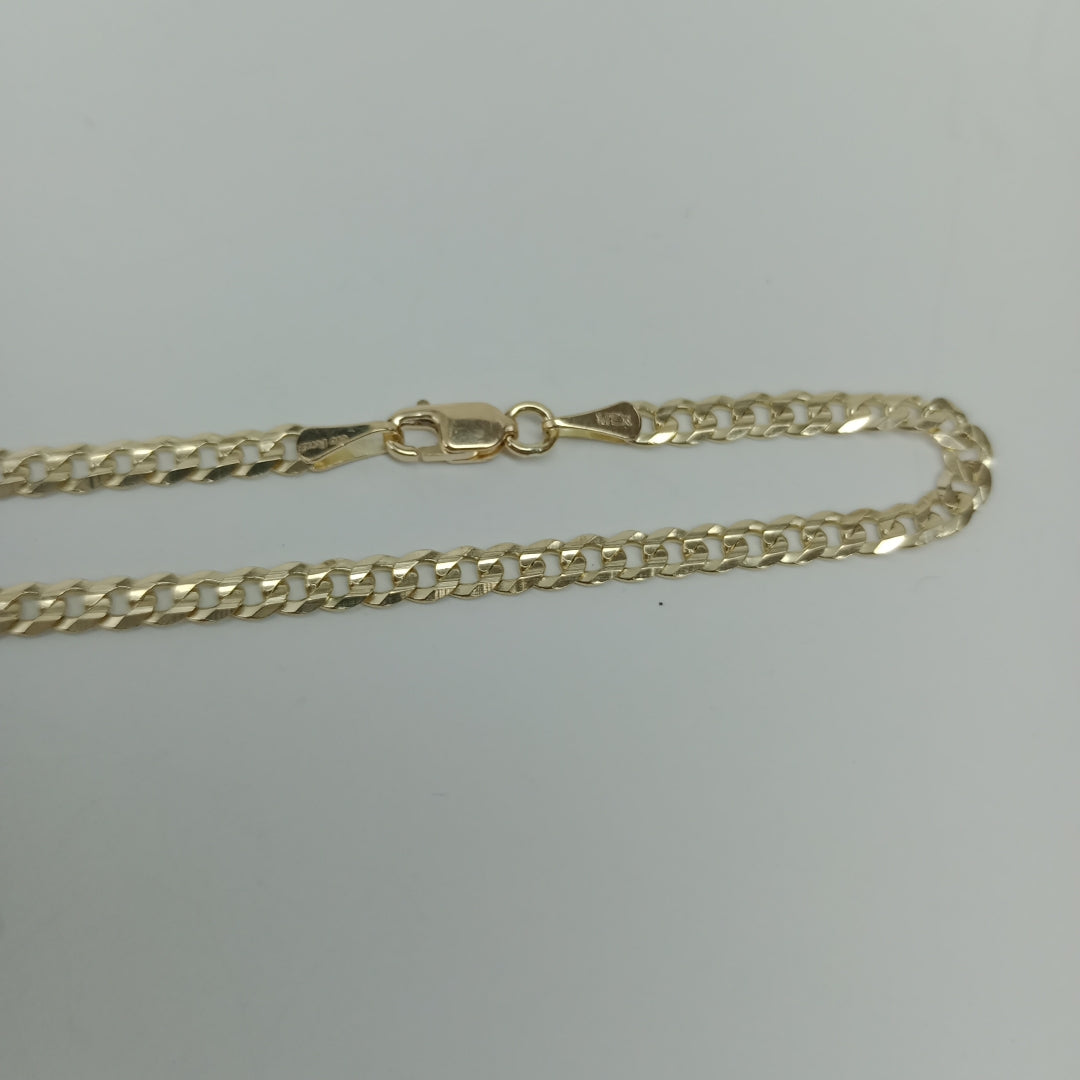 PULSERA BARBADA 14K 18 CM 3.2 GR (NUEVO)