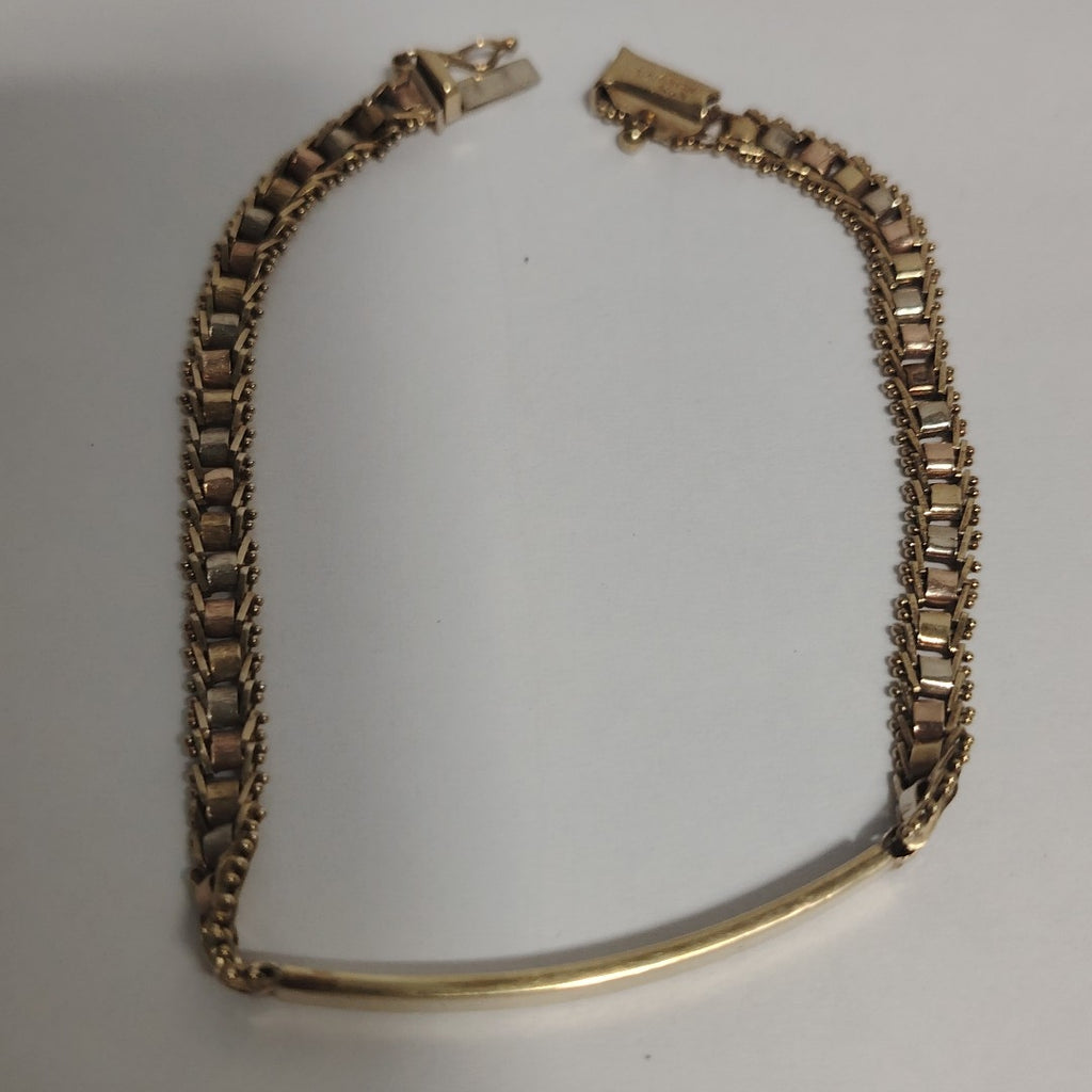 ESCLAVA ORO COMBINADO 14 K 5,20 GRMS (SEMINUEVO)