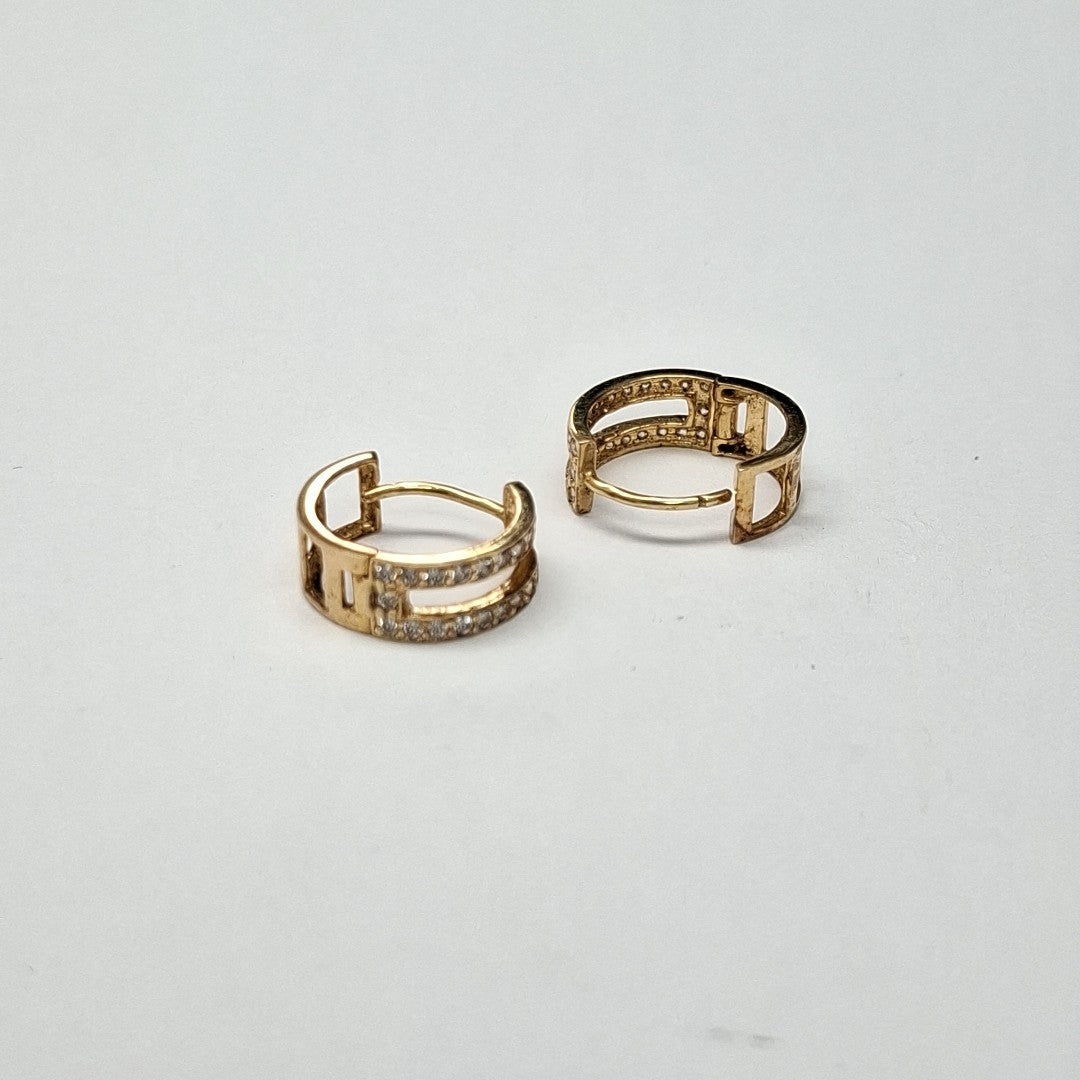 ARRACADAS PAR ORO 14 K 2.5 GRMS (SEMINUEVO)