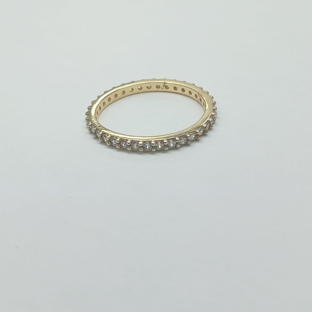 ANILLO ANILLITO CHURUMBELA C CIRCONIAS 14K 8.5 TALLA 2.1 GR (NUEVO)