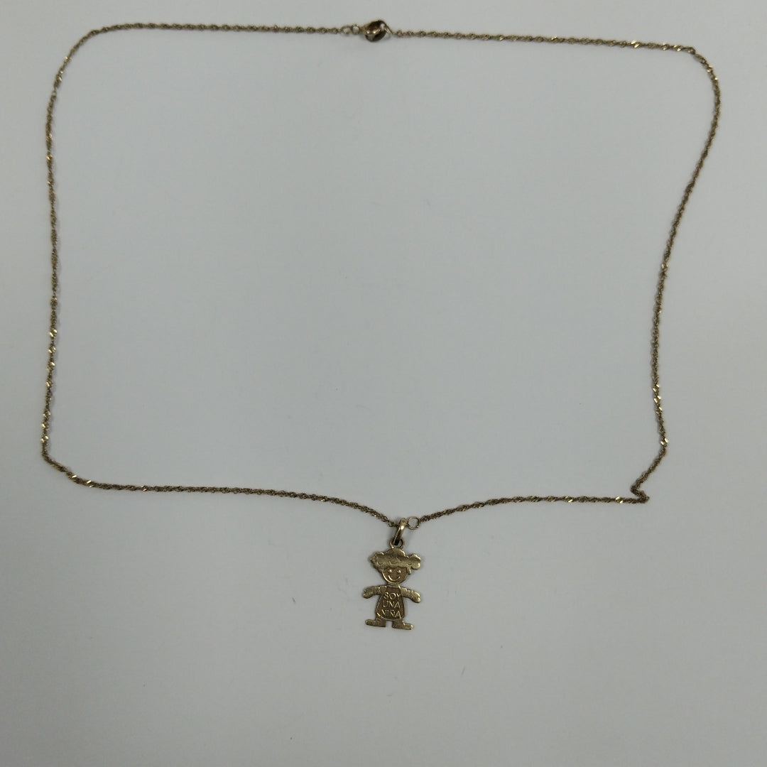 CADENA, DIJE ORO 10 K 1.7 GRMS (SEMINUEVO)