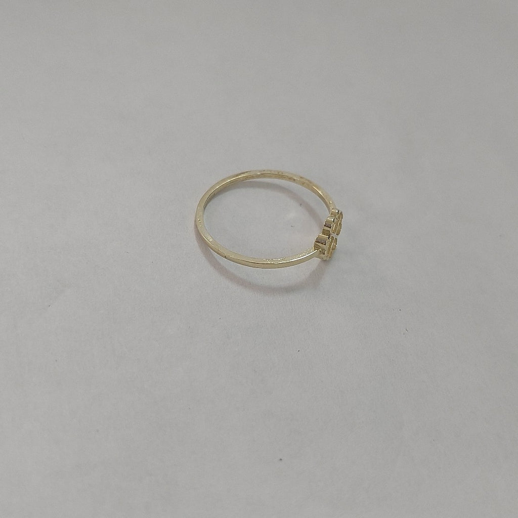 ANILLOS ANILLITO FIG TREBOL 10K TALLA 7 0.7 GR (NUEVO)