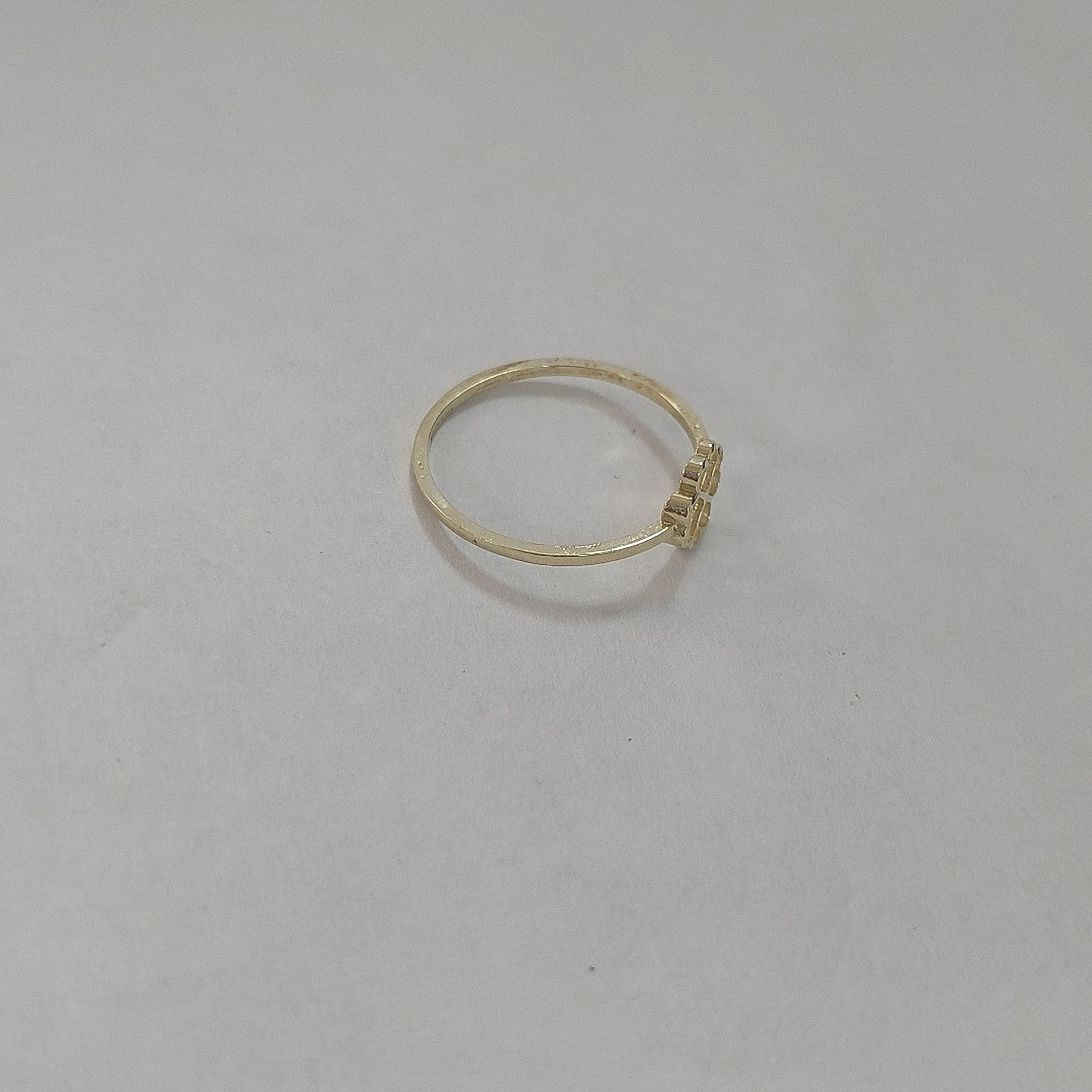 ANILLOS ANILLITO FIG TREBOL 10K TALLA 7 0.7 GR (NUEVO)