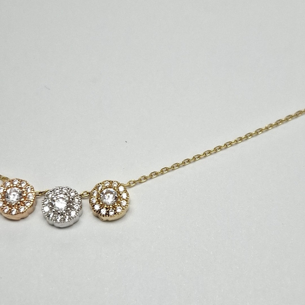 GARGANTILLA ORO COMBINADO 14 K 3 GRMS (SEMINUEVO)