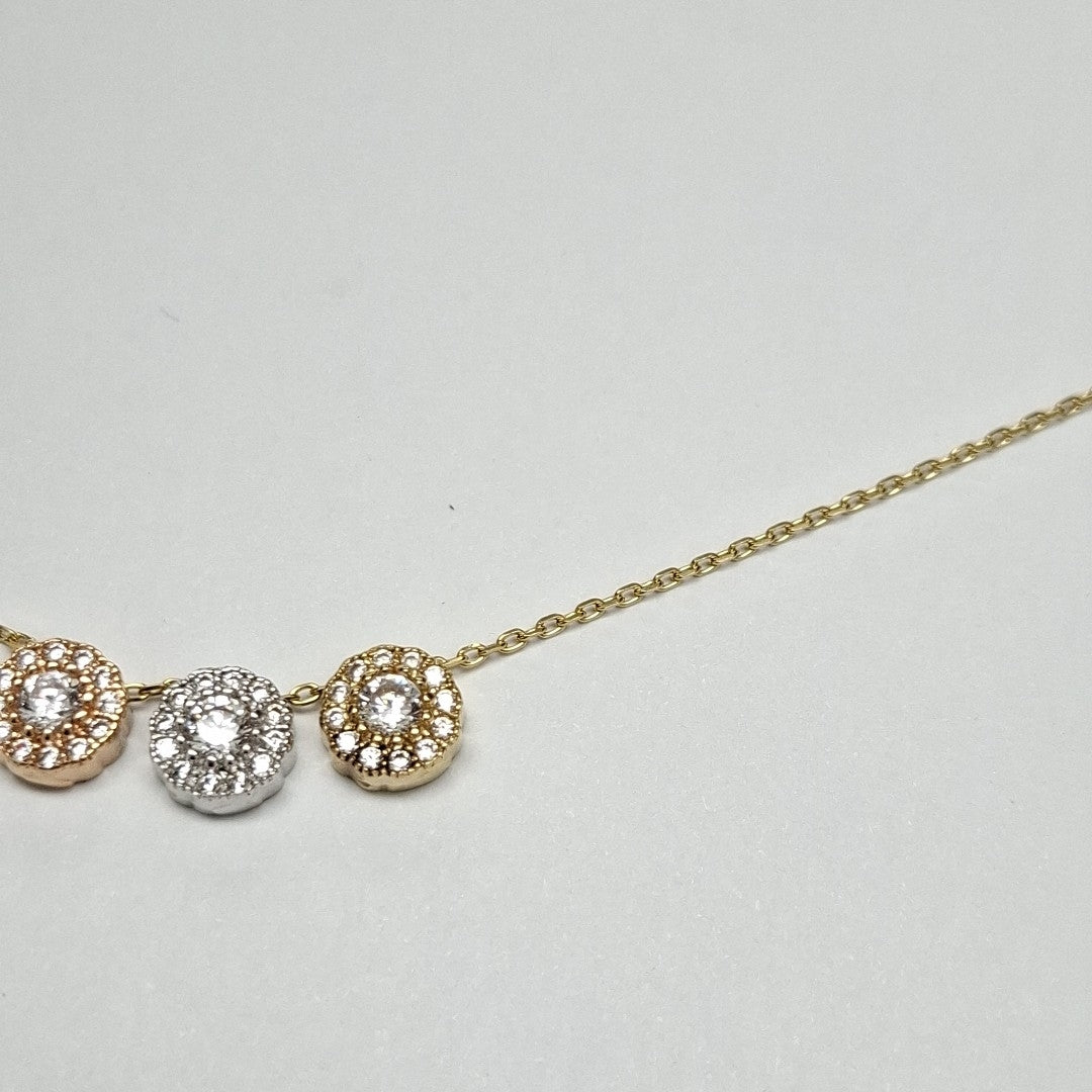GARGANTILLA ORO COMBINADO 14 K 3 GRMS (SEMINUEVO)