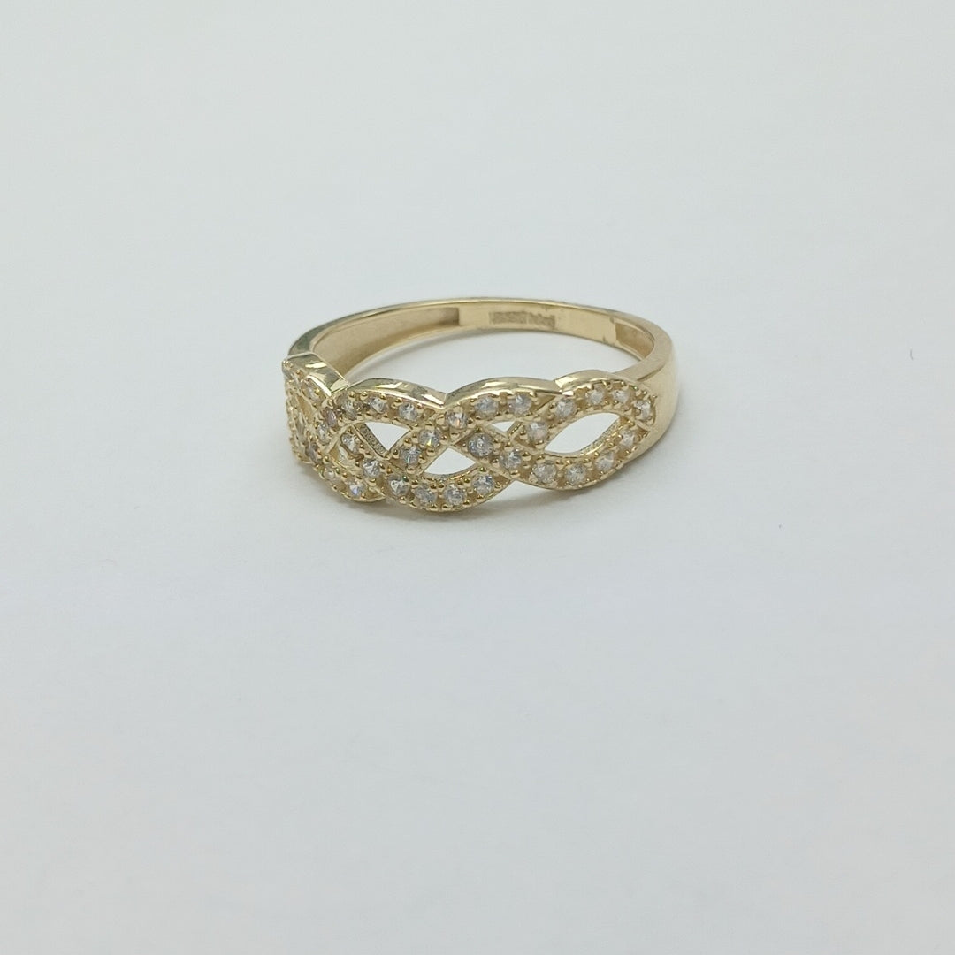 ANILLOS C CIRCONIAS 14K TALLA 9 2.5 GR (NUEVO)