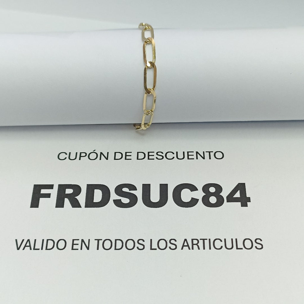 PULSERA ESLABON 14K 21 CM 4.2 GR (NUEVO)