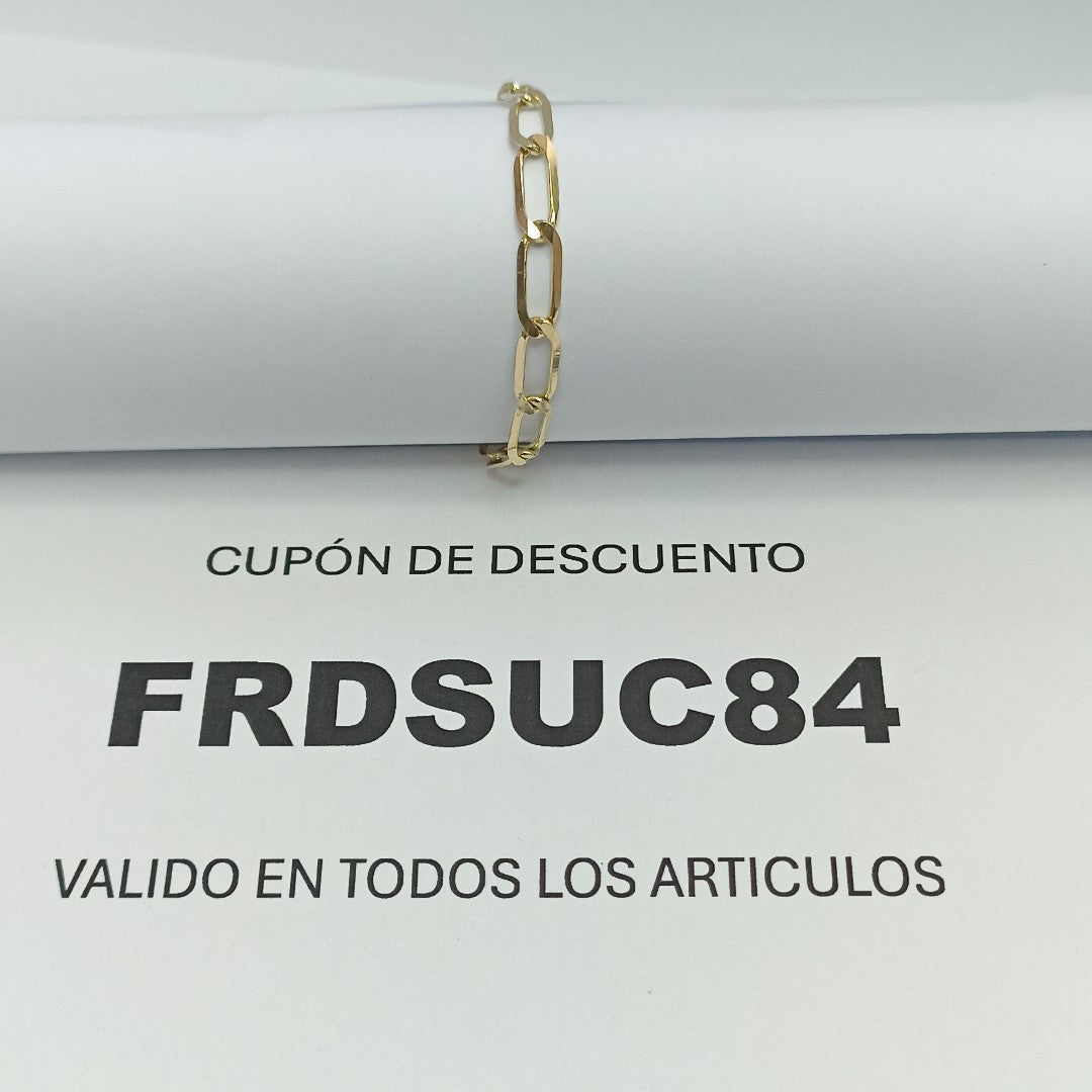 PULSERA ESLABON 14K 21 CM 4.2 GR (NUEVO)