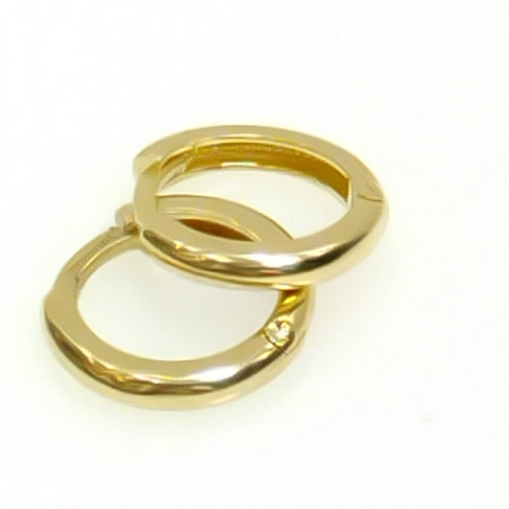 ARETES ARRACADAS LISAS 10K 1.2 GR (NUEVO)