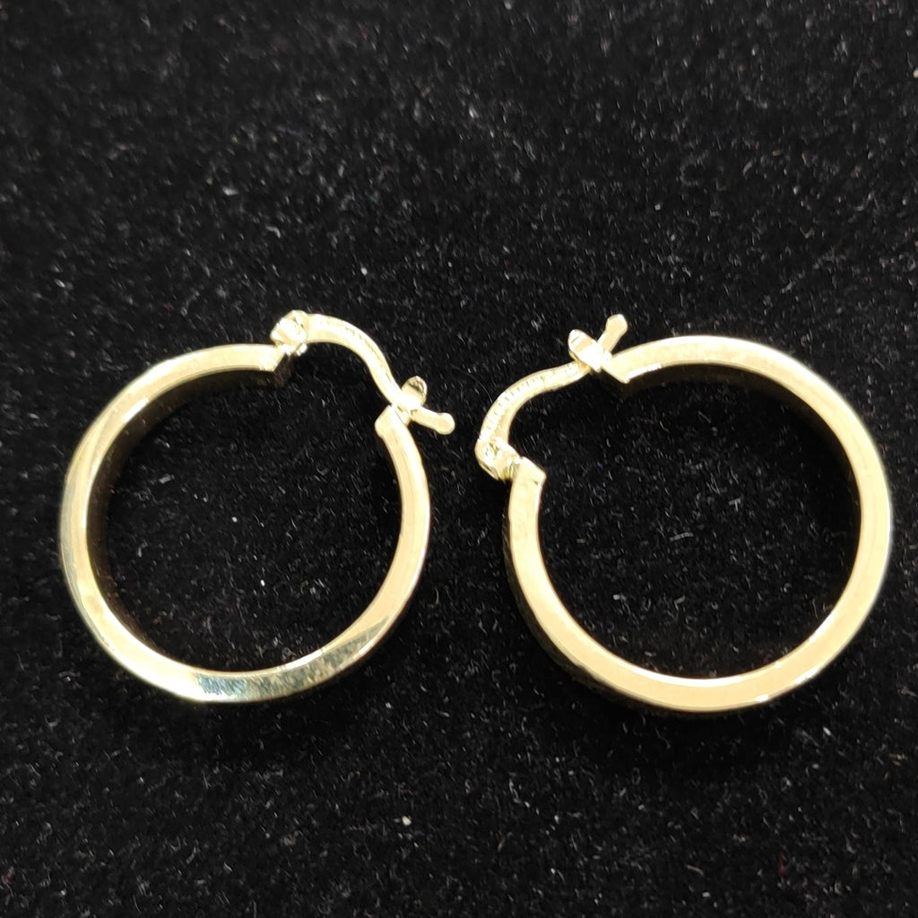 ARETES TEJIDO ARRACADAS FACETADAS 14K 2.9 GR (NUEVO)
