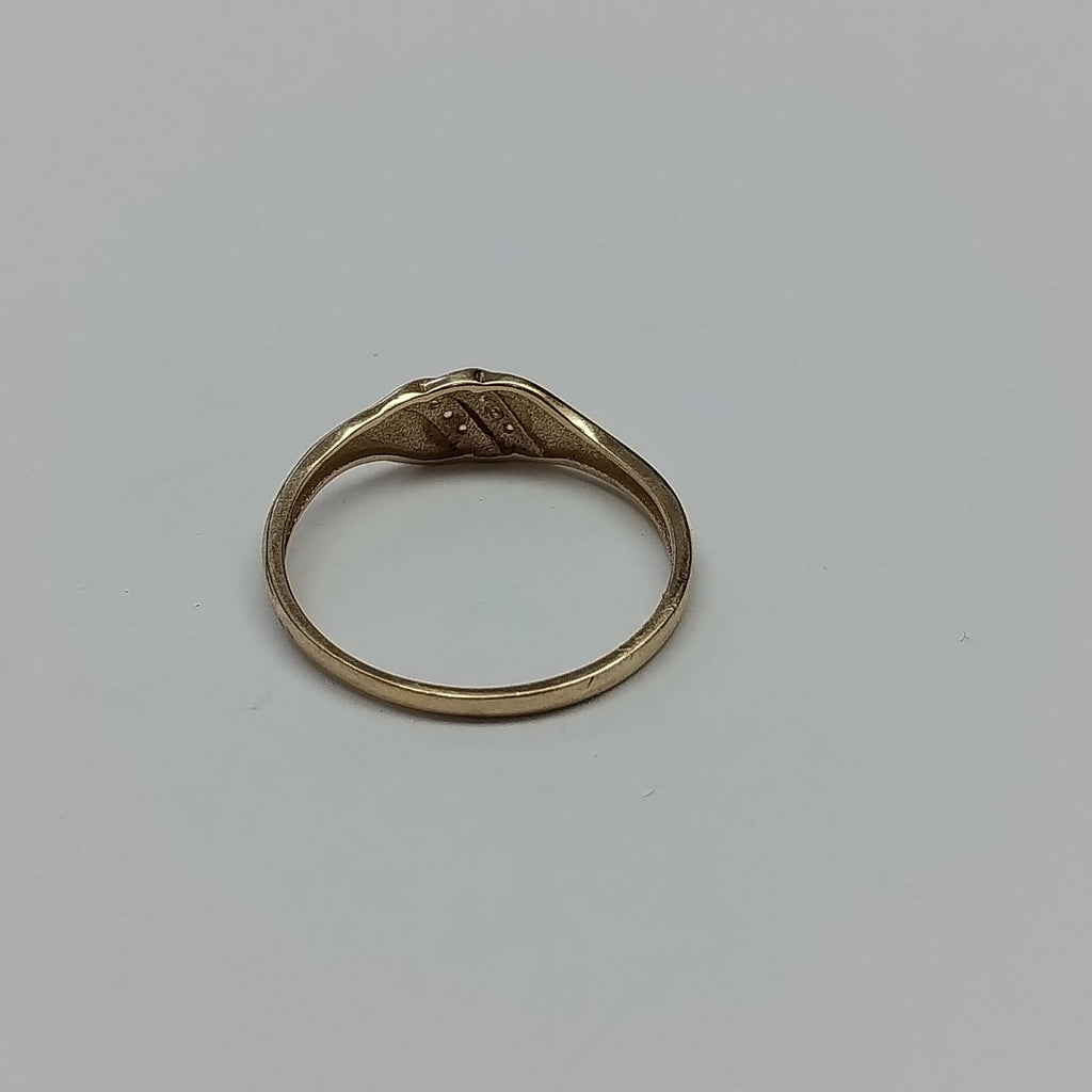 ANILLO ANILLITO C CIRCONIAS 14K 8.5 TALLA 1.2 GR (NUEVO)
