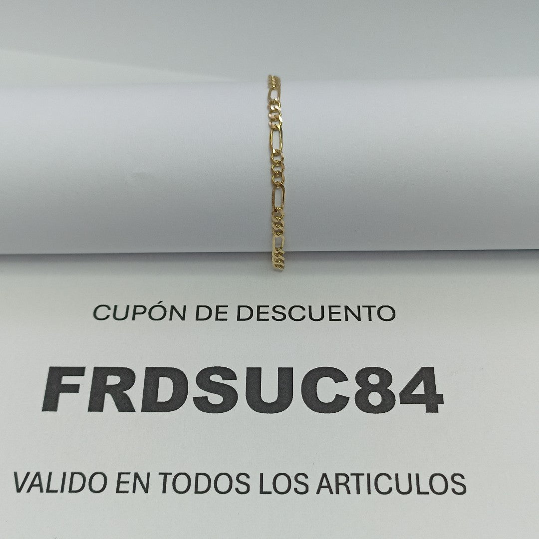 PULSERA 3X1 14K 18 CM 2 GR (NUEVO)