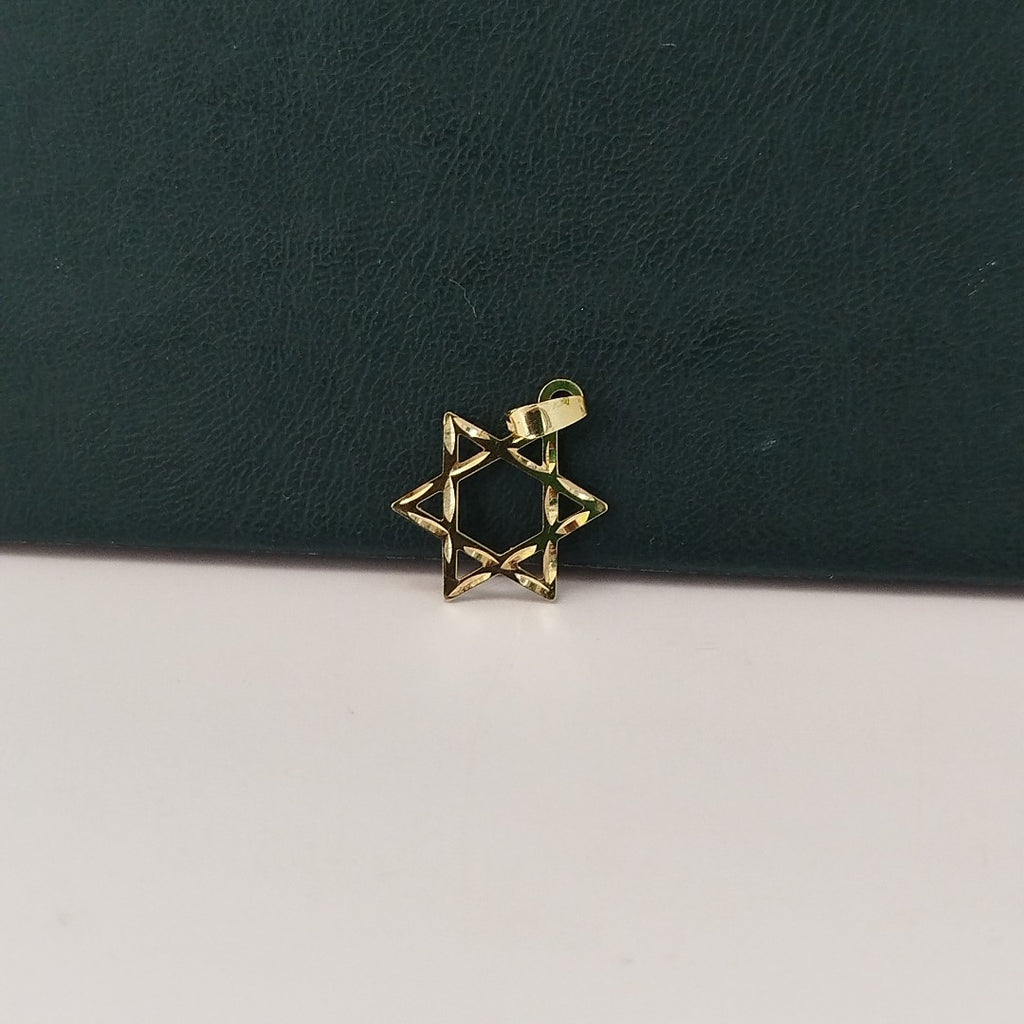 DIJE TEJIDO ESTRELLA DE DAVID 14K 0.6 GR (NUEVO)