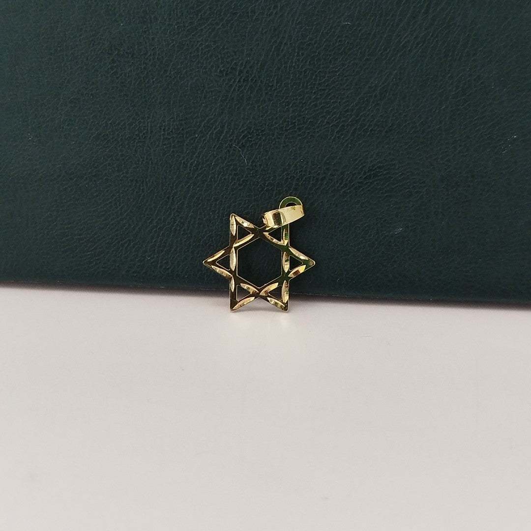 DIJE TEJIDO ESTRELLA DE DAVID 14K 0.6 GR (NUEVO)