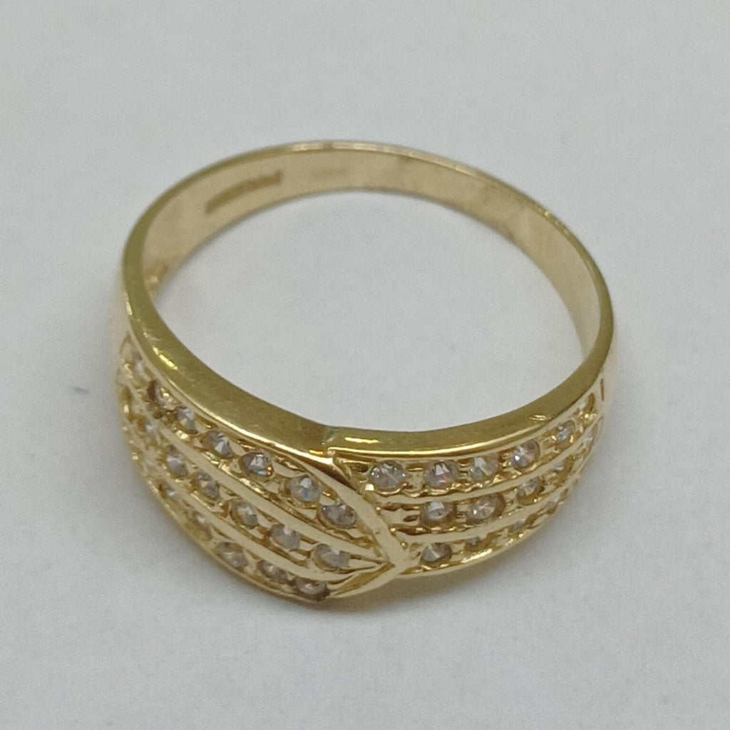 ANILLOS C CIRCONIAS 14K TALLA 7 2.8 GR (NUEVO)