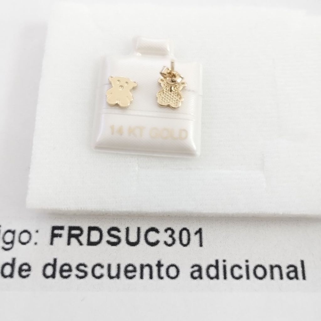 BROQUELES ORO 14K 1 (NUEVO)