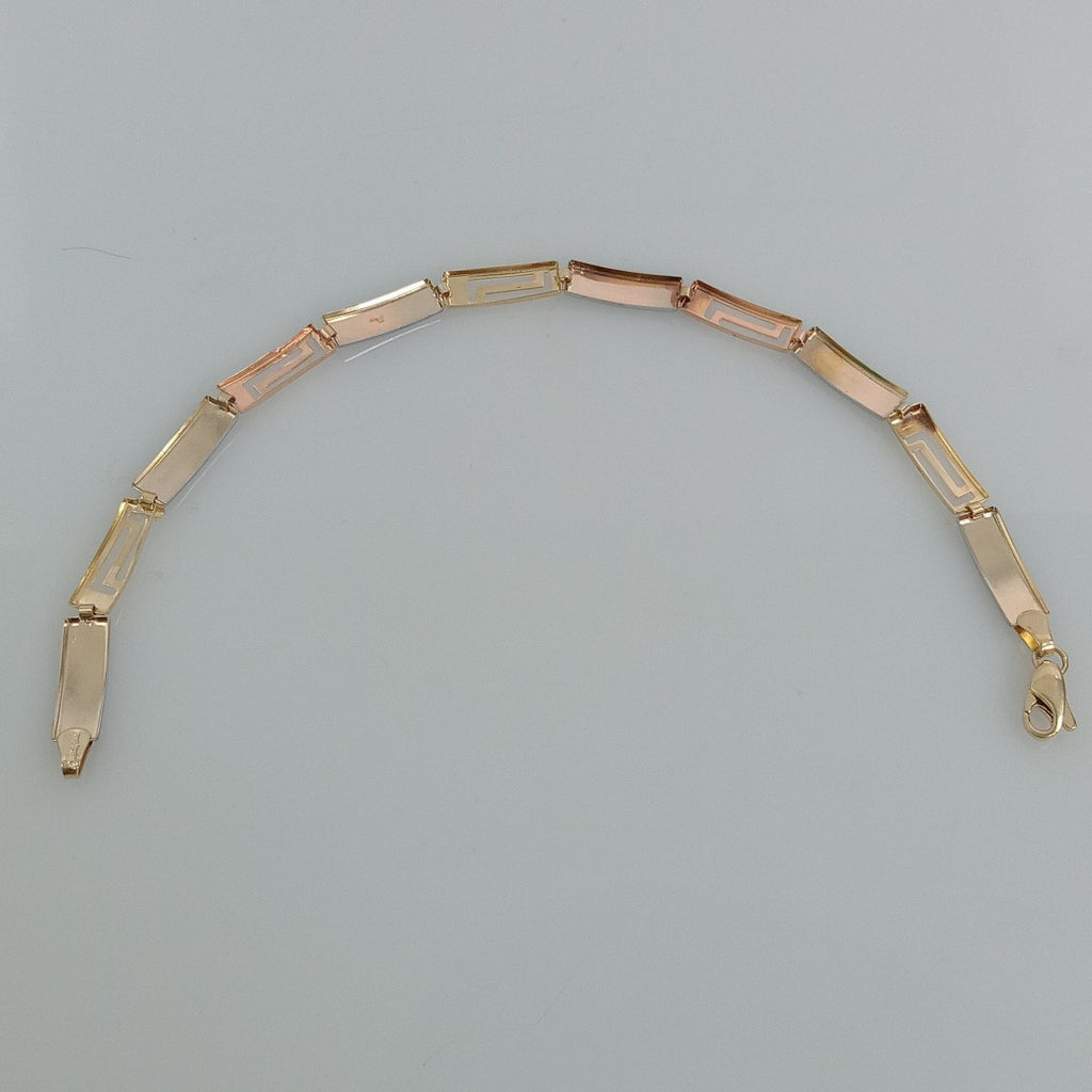 PULSERA ORO COMBINADO 14 K 4.2 GRMS (SEMINUEVO)