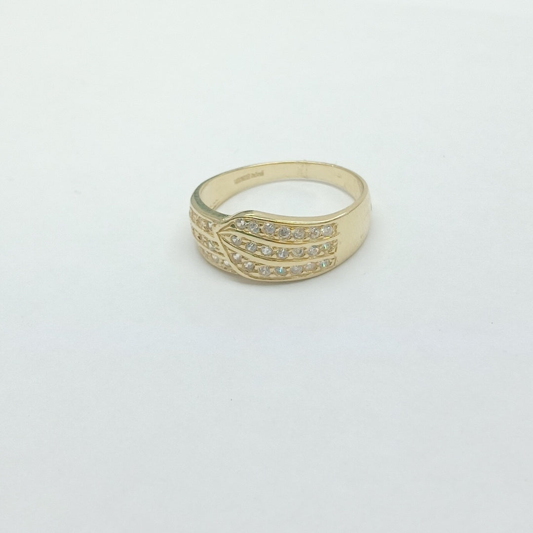 ANILLOS C CIRCONIAS 14K TALLA 7 2.8 GR (NUEVO)