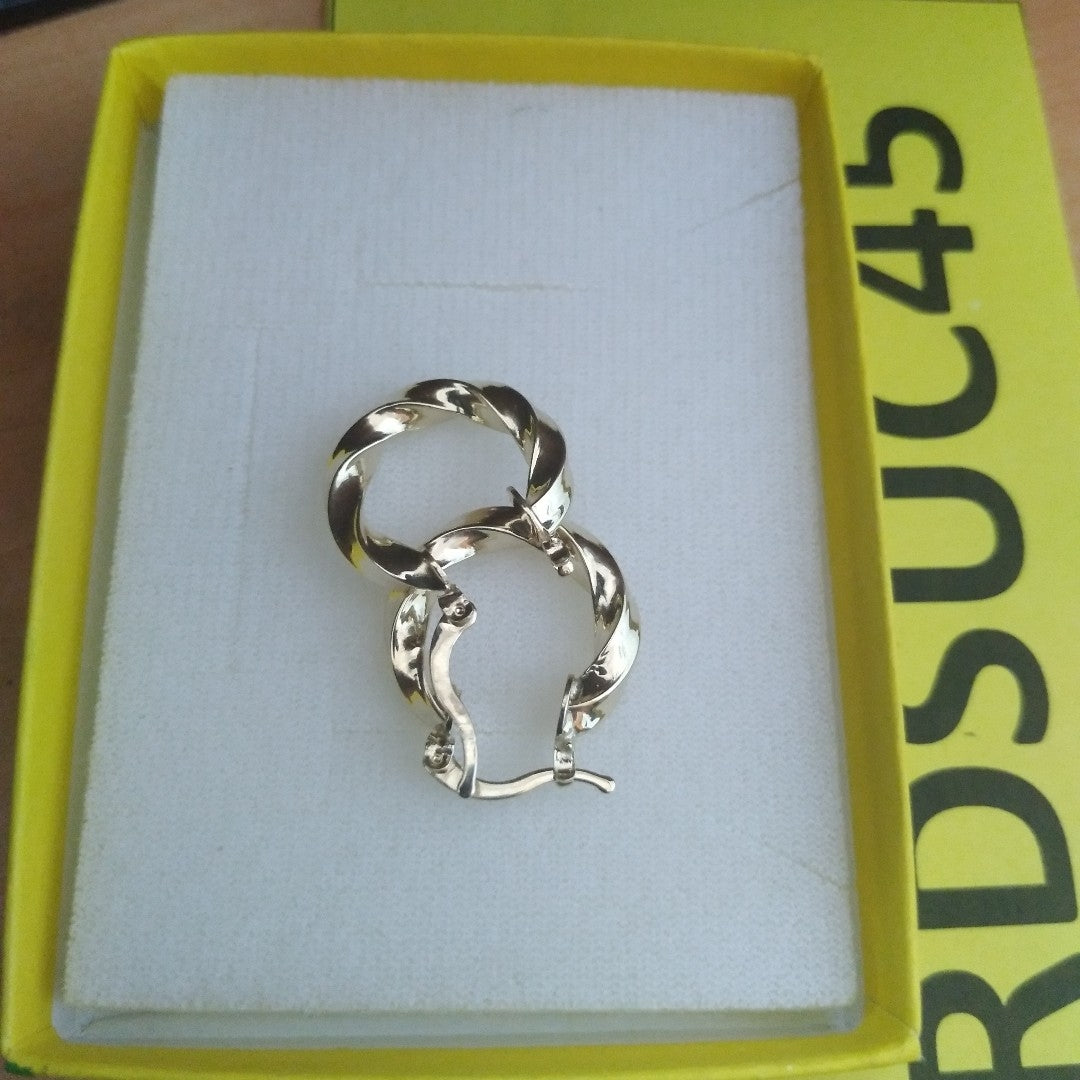 ARETES ARRACADA TORZAL 14K 1.9 GR (NUEVO)