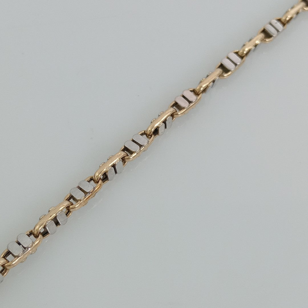 PULSERA ORO, ORO BLANCO 14 K 9.2 GRMS (SEMINUEVO)