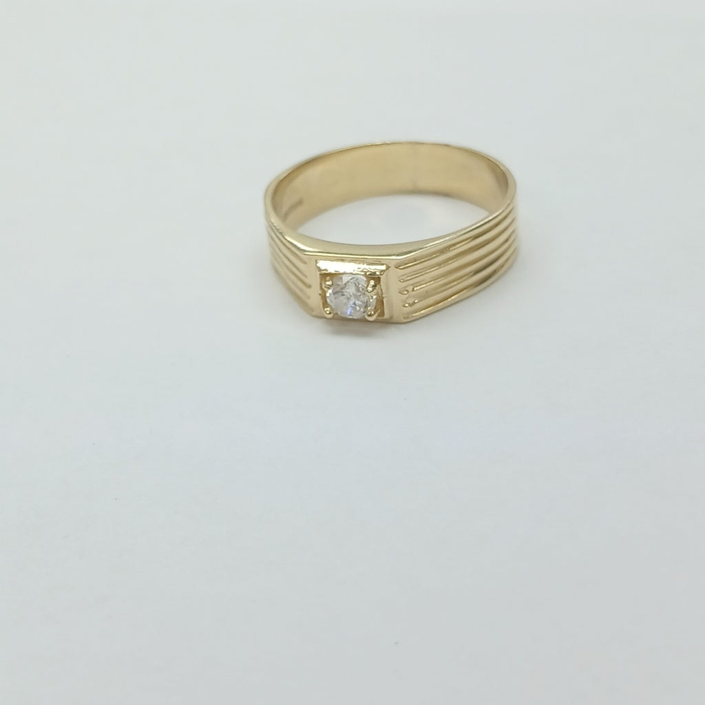 ANILLOS CON CIRCONIA 14K TALLA 10 3.9 GR (NUEVO)