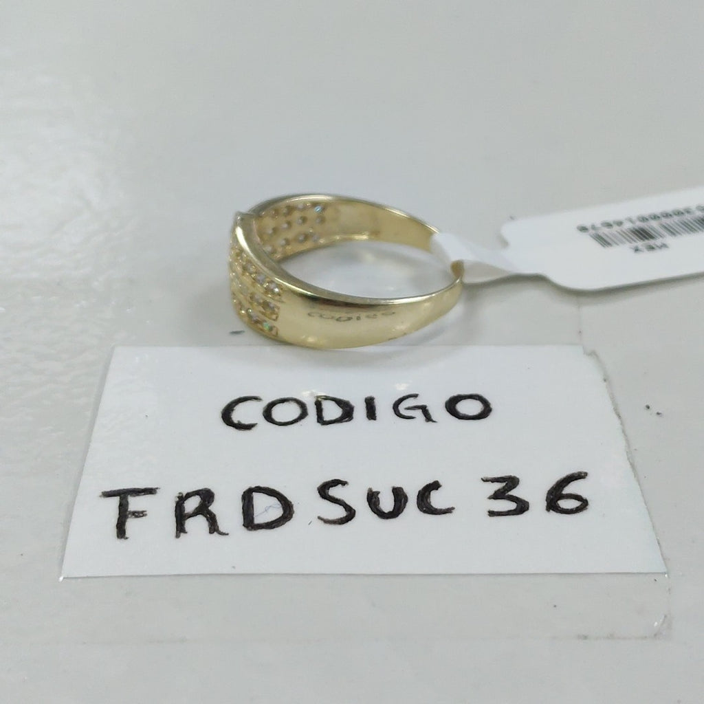 ANILLOS C CIRCONIAS 14K TALLA 7 2.8 GR (NUEVO)