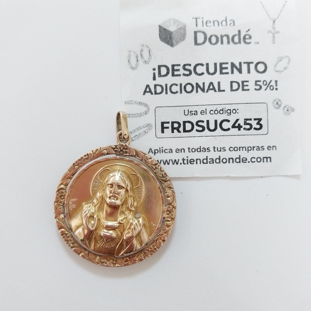 MEDALLA RELIGIOSA ORO 10 K 5,20 GRMS (SEMINUEVO)